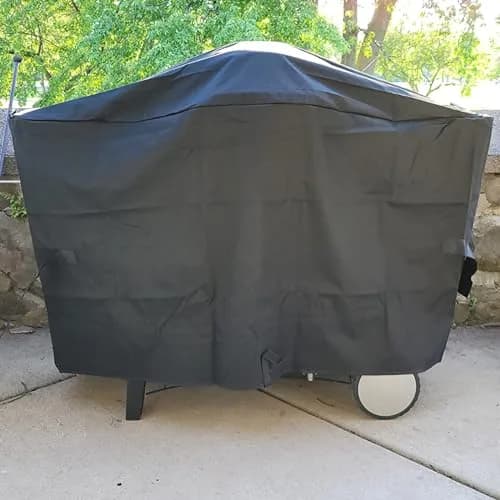 Blackhoso Heavy Duty Grill Cover for Weber Q2000-Q3200 Grills, 57"L x 22.5"W x 39"H | Waterproof, UV Resistant, Windproof thumbnail 2