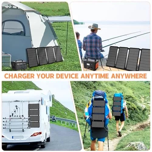 SOKIOVOLA 50W Foldable Solar Panel Charger 24.8% Conversion Rate | 20.7cm (8.15in) Wide thumbnail 6