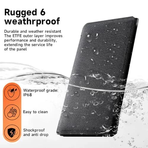 SOKIOVOLA 100W Foldable Solar Panel 18V | High-Efficiency ETFE Portable Charger for RVs & Outdoor Use thumbnail 7