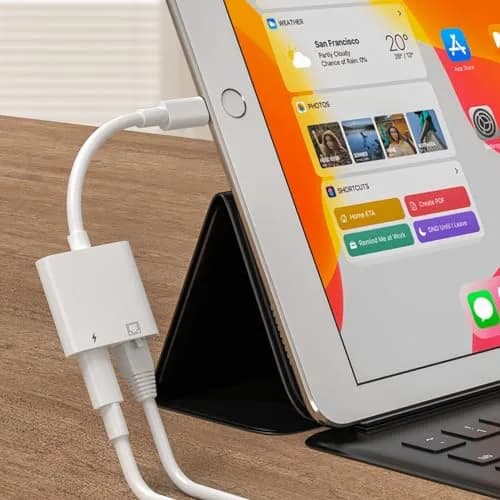 DESOFICON USB C to Ethernet Adapter 2 in 1 RJ45 LAN & Charging | Supports 100Mbps thumbnail 6