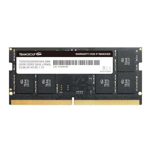 TEAMGROUP Elite DDR5 32GB 5600MHz (PC5-44800) CL46 SODIMM Laptop Memory Module Ram 32GB (1x32GB) | Faster Performance & Energy Efficiency - main product image