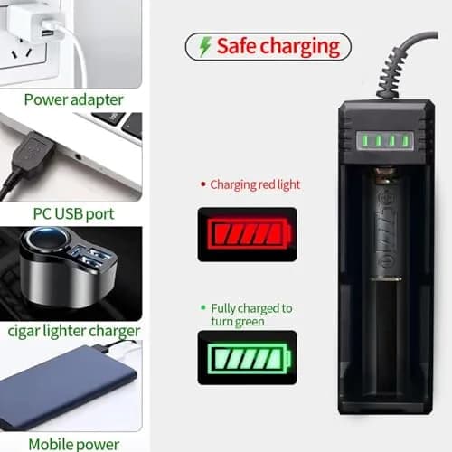 YZYOE Rechargeable Expert Jade Appraisal Flashlight 14.5 cm (5.7 inches) | Multi-Function LED Torch with UV Light thumbnail 5