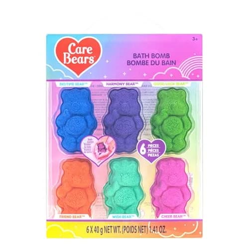 Townley Girl Care Bears Bath Bomb Set, 6-Piece Bubble Gum Scented, Ages 3+ | Colorful, Gentle & Fun thumbnail 1