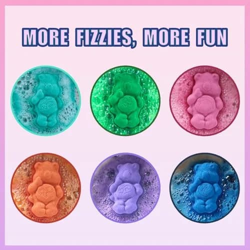 Townley Girl Care Bears Bath Bomb Set, 6-Piece Bubble Gum Scented, Ages 3+ | Colorful, Gentle & Fun thumbnail 3