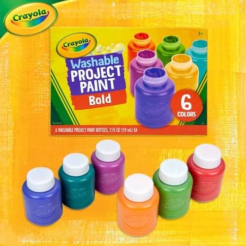 Crayola Paint Pendulum (30pcs) Washable Paint Kit | 59ml (2 Fl Oz) Bottles, Assorted Colors thumbnail 6