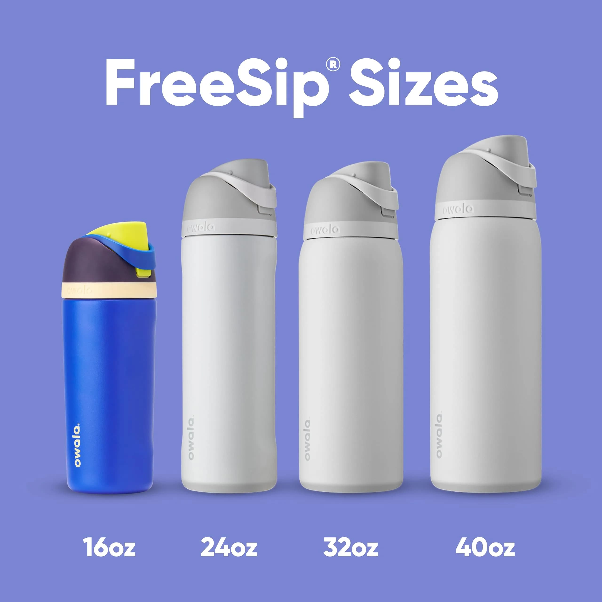 Owala FreeSip Kids Stainless Steel Water Bottle 16 oz Celestial Sphere | Insulated & Leak-Proof for Daily Use - view 5