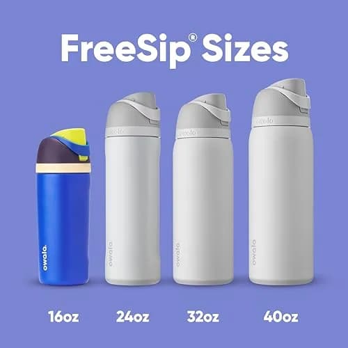 Owala FreeSip Kids Stainless Steel Water Bottle 16 oz Celestial Sphere | Insulated & Leak-Proof for Daily Use thumbnail 5