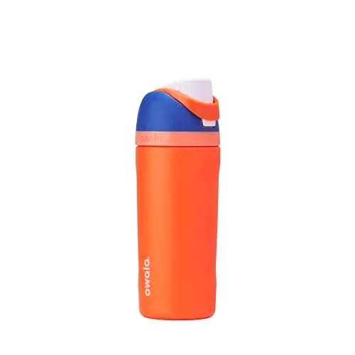 Owala FreeSip Kids Stainless Steel Water Bottle 16 oz (473 ml) Blue Citrus | Insulated & Leak-Proof thumbnail 1