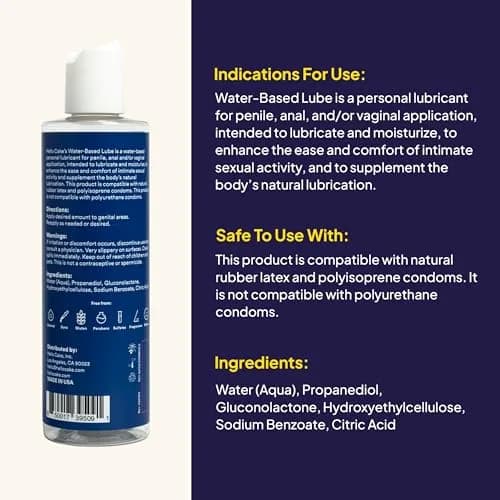 Cake Water-Based Personal Lubricant 8 fl oz | Hydrating, Non-Sticky, pH-Balanced thumbnail 2