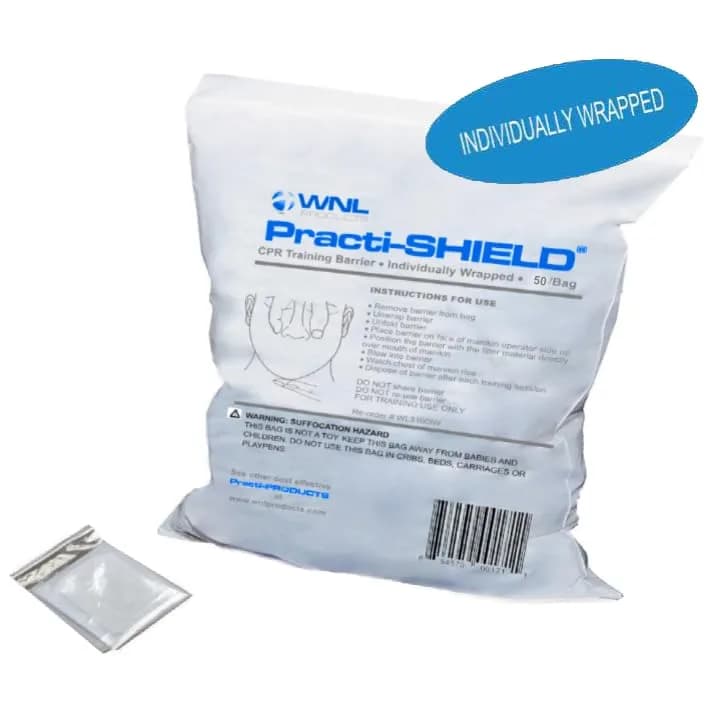 WNL Products WL3150IW CPR Manikin Shields, 50 Individually Wrapped thumbnail 4