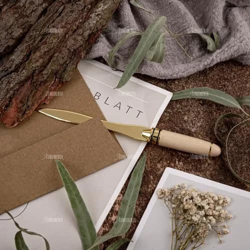 AUEAR Gold Letter Opener Metal Mail Slitters Envelope Openers Tool 19.5 cm (7.67 in) | Authentic USA Import thumbnail 7