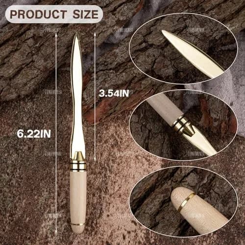 AUEAR Gold Letter Opener Metal Mail Slitters Envelope Openers Tool 19.5 cm (7.67 in) | Authentic USA Import thumbnail 2