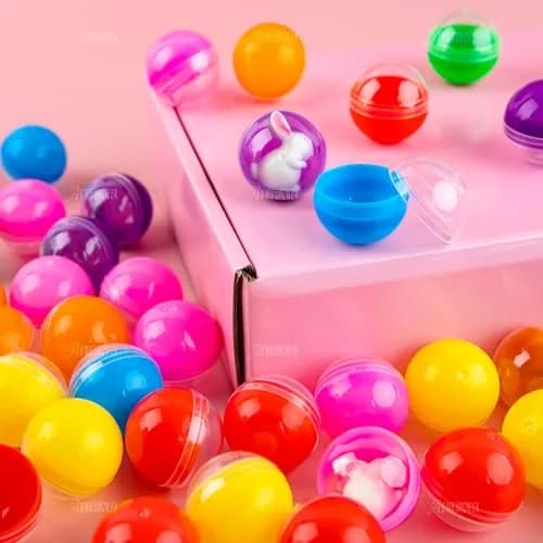 AUEAR 500 Pack Colorful Small Round Capsules 1.1 Inch Vending Machine Containers | Bulk Vending Machine Parts thumbnail 3