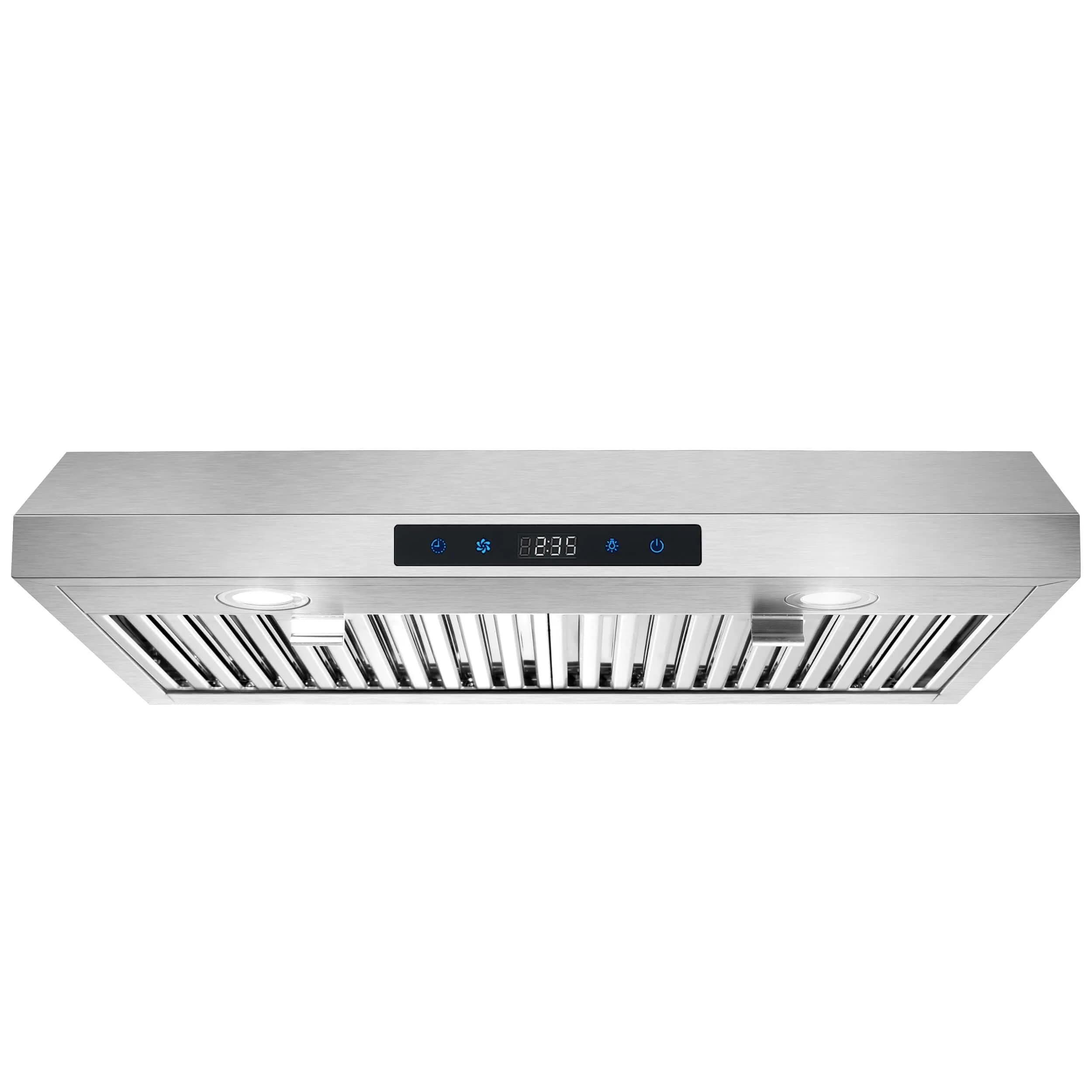 SNDOAS 30-inch Under Cabinet Range Hood 700 CFM | Stainless Steel Ducted/Ductless with Touch/Gesture Control — Silver-03 / 30 inch