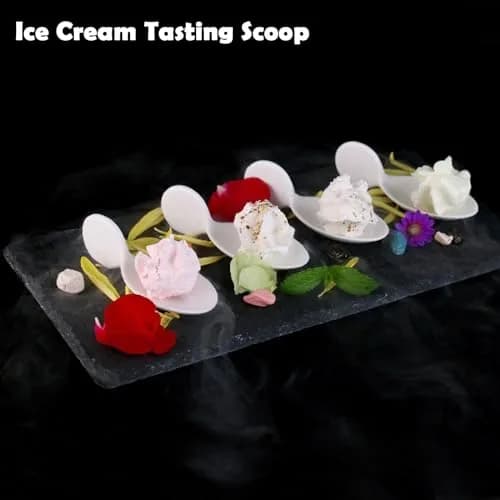 ULWSKY Porcelain Fish Shaped Tasting Spoons 10 cm (3.9 inches) - Set of 20 | Unique Appetizer Serving thumbnail 5