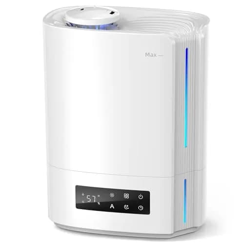 BREEZOME 6L Humidifier for Large Rooms & Bedrooms | Smart Humidistat Control, 60-Hour Runtime, 500 sq ft Coverage thumbnail 1
