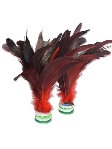 Baitaihem Colorful Kick Shuttlecock Type-B 6 Pack | Chinese Jianzi Foot Sport for Outdoors thumbnail 2