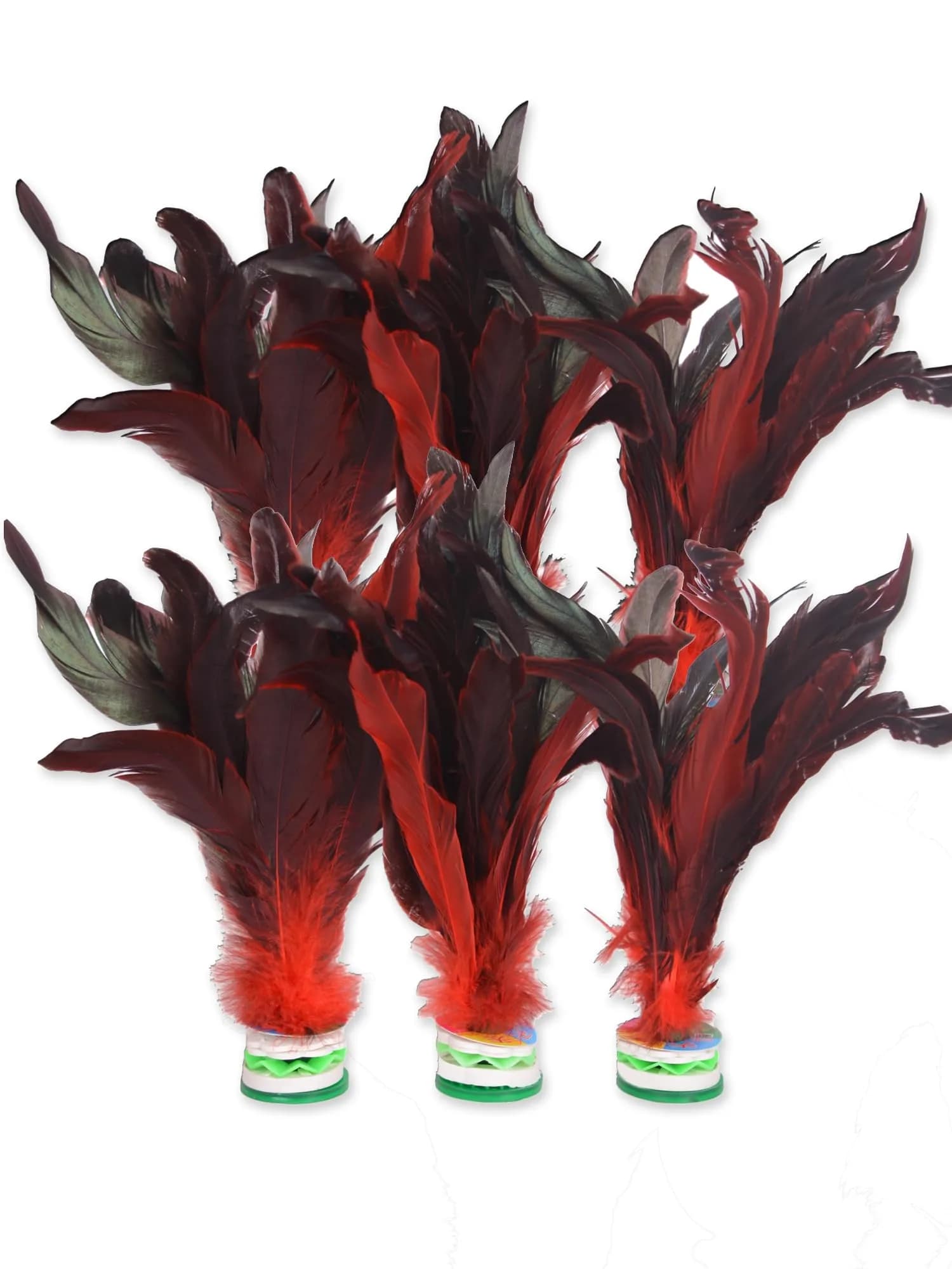 Baitaihem Colorful Kick Shuttlecock Type-B 6 Pack | Chinese Jianzi Foot Sport for Outdoors - main product image