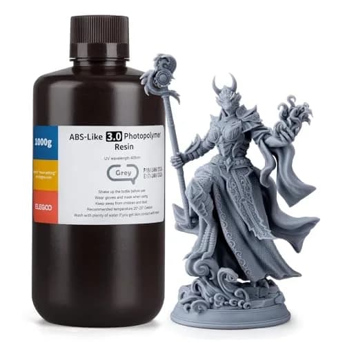 ELEGOO ABS-Like 3.0 Resin Grey 1000g (1kg / 35.2oz) | High Strength & Toughness for Functional Prints thumbnail 1