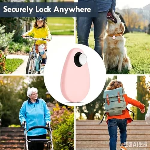 zonsiton Hidden Airtag Holder for Kids 2 Pack Silicone Case with Safety Pins | Anti-Removal GPS Tracker Case for Children, Pets, Backpacks thumbnail 3