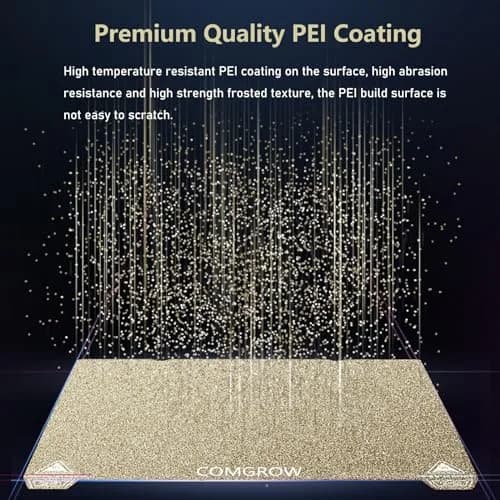 Comgrow PEI Spring Steel Build Plate 235x235mm | Textured Surface for Enhanced Adhesion thumbnail 2