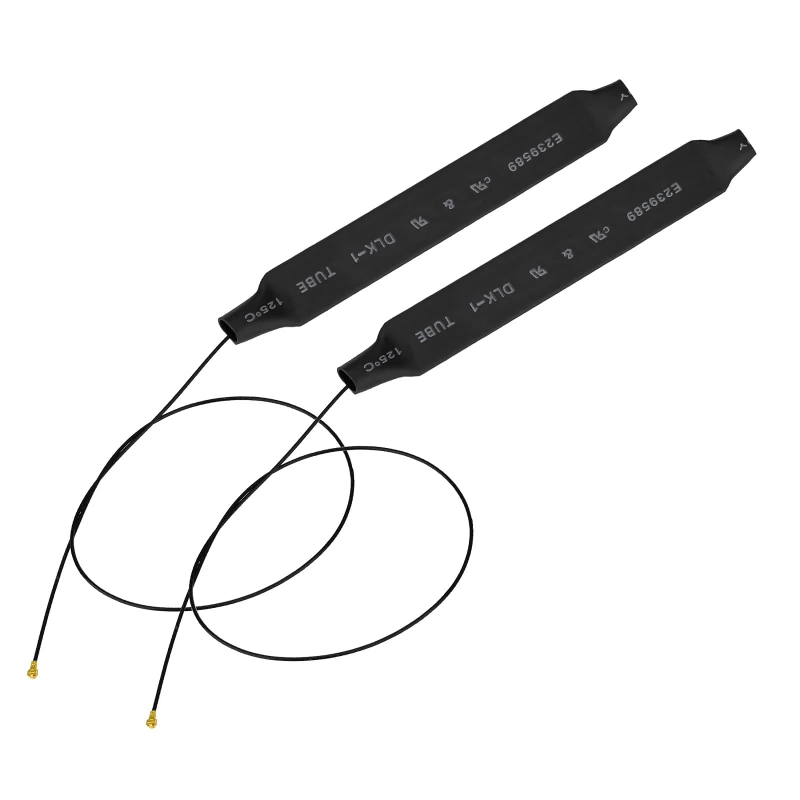 Eightwood Dual Band Internal WiFi Antenna for M.2 NGFF WiFi Card | 2.4GHz & 5GHz, 5dBi Gain, 30cm Cable — Black