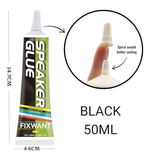 FIXWANT Loud Speaker Repair Glue 50ml (1.68 fl oz) 2-Pack | Strong Adhesive for Speaker Parts & More thumbnail 4