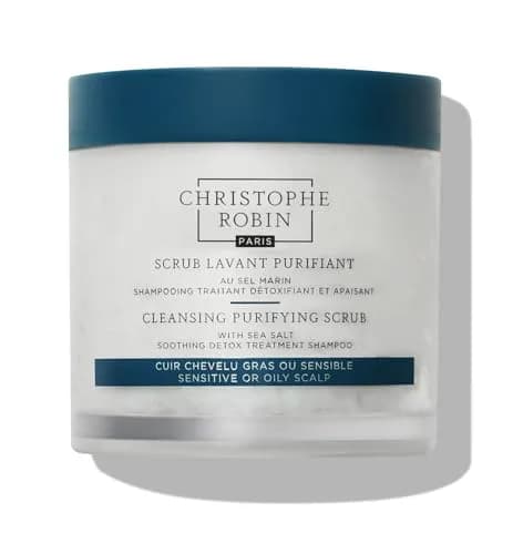 Christophe Robin Purifying Scalp Scrub with Sea Salt 8.4 fl oz | Detox & Purify for Sensitive & Oily Scalps thumbnail 1