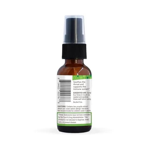 Wedderspoon Propolis & Manuka Honey Throat Spray, Chamomile & Mint, 1 Fl Oz | Natural Immune Support & Throat Relief thumbnail 3