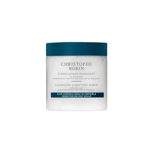 Christophe Robin Purifying Scalp Scrub with Sea Salt 2.5 fl oz | Detox & Purify for Sensitive & Oily Scalps thumbnail 1