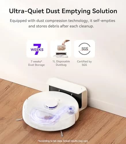 NARWAL Freo X Plus Robot Vacuum and Mop 7-Week Dust Storage 7800Pa Suction thumbnail 4
