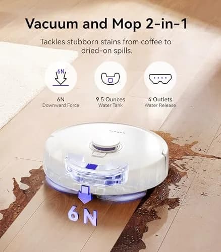 NARWAL Freo X Plus Robot Vacuum and Mop 7-Week Dust Storage 7800Pa Suction thumbnail 5