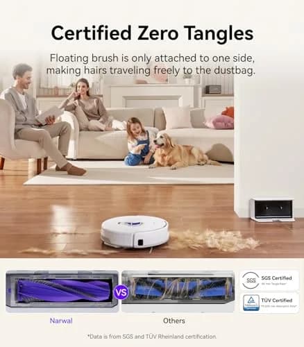 NARWAL Freo X Plus Robot Vacuum and Mop 7-Week Dust Storage 7800Pa Suction thumbnail 3