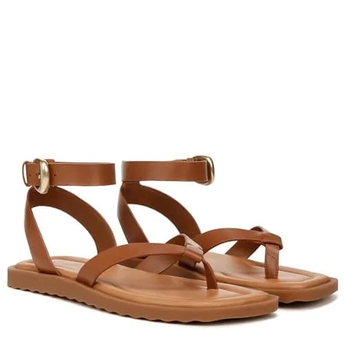 Vince Samuela Ankle Strap Sandals Sequoia Brown Leather 6 M | Flat Lug-Sole Casual Footwear thumbnail 7