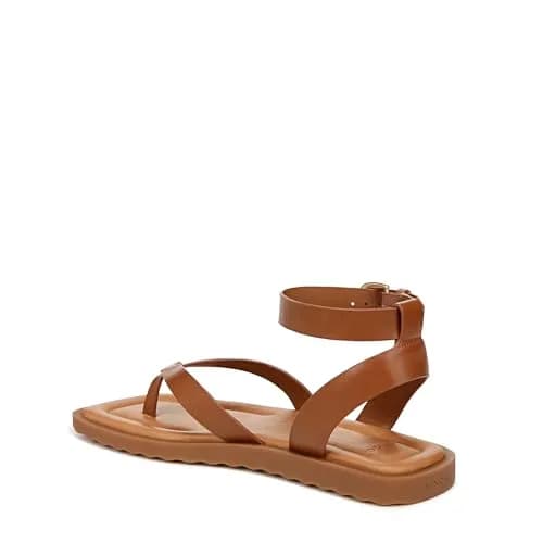 Vince Samuela Ankle Strap Sandals Sequoia Brown Leather 6 M | Flat Lug-Sole Casual Footwear thumbnail 8