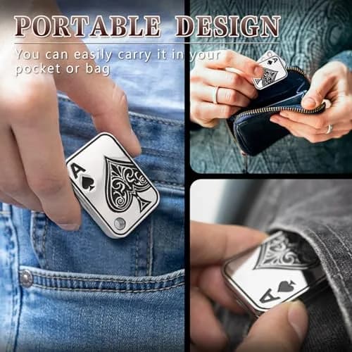 D.G.PLAYER Ace Poker Fidget Slider - Magnetic Stress Relief Toy | 70g (2.47 oz) thumbnail 5