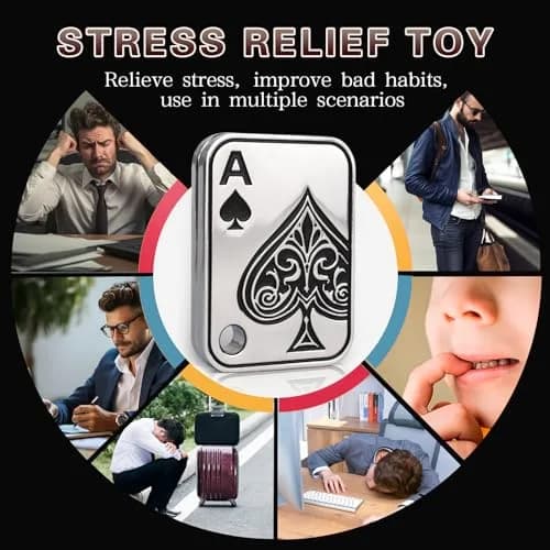 D.G.PLAYER Ace Poker Fidget Slider - Magnetic Stress Relief Toy | 70g (2.47 oz) thumbnail 6