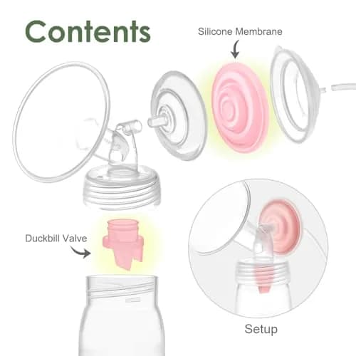 Maymom Duckbill Valve with Pull Tab 6 pc Pink | Compatible with Spectra S1, S2, Medela Pumps thumbnail 7