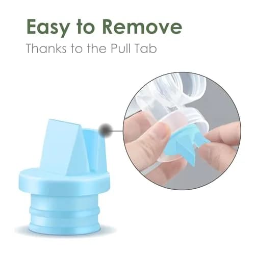 Maymom Duckbill Valves with Pull Tab for Spectra & Medela Pumps, 6 pc Blue | BPA-Free Silicone Replacement Parts thumbnail 8