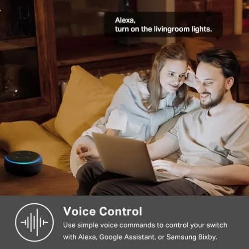 Kasa Smart Light Switch, Single Pole, Need Neutral Wire | Wi-Fi, Alexa & Google Compatible thumbnail 3