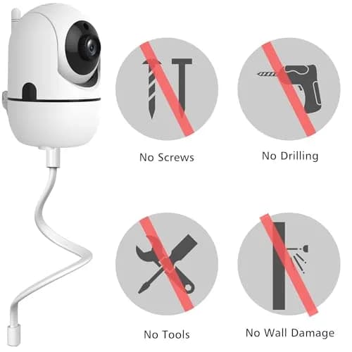 Veezoso Valoroso Baby Monitor Mount for HB6550/HB65/HB40/SM935E | Universal Baby Camera Holder thumbnail 5
