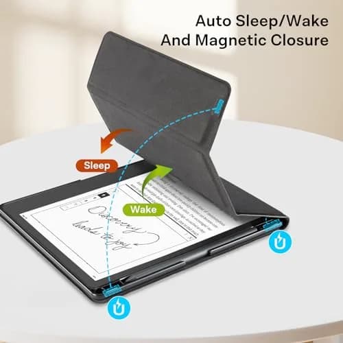 CoBak Stand Case for Kindle Scribe 10.2 Inch (25.9cm) | Premium PU Leather Folio with Pen Holder & Auto Sleep/Wake thumbnail 5