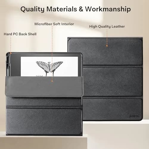 CoBak Stand Case for Kindle Scribe 10.2 Inch (25.9cm) | Premium PU Leather Folio with Pen Holder & Auto Sleep/Wake thumbnail 6