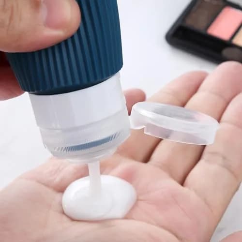 Mrsdry Travel Bottles 3oz | Leak Proof Silicone TSA Approved Set (4 Pack) with Clear Toiletry Bag thumbnail 4