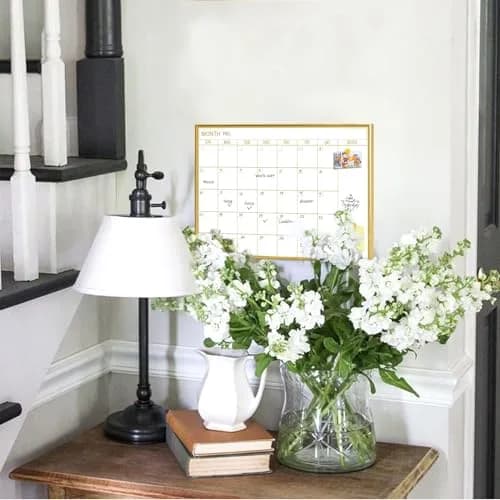 Marribol Golden Monthly Dry Erase Calendar Whiteboard 16"x12" | Magnetic Wall Planner thumbnail 5