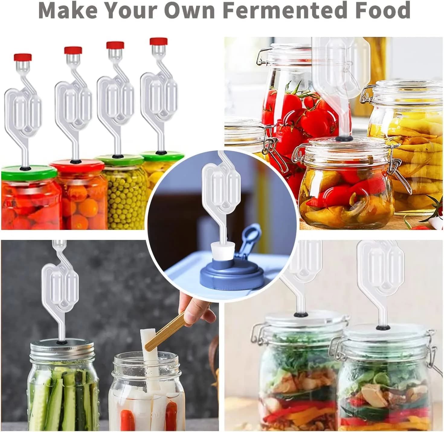 Zazolyne Transparent Brewing Airlock 2 Pack with Stoppers & Grommets | Twin Bubble Fermenting Kit - view 6