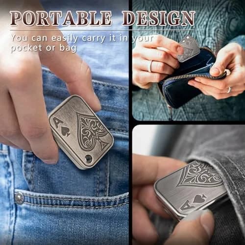 D.G.PLAYER Ace Poker Magnetic Fidget Slider 70g (2.5oz) | Stress Relief Toy with PTFE Pads thumbnail 5