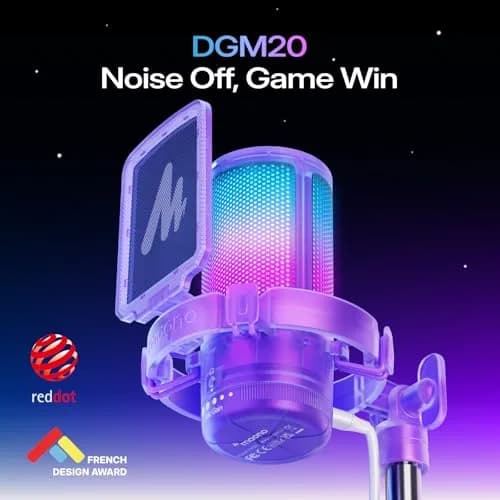 MAONO DGM20S USB Microphone for PC with Clear Voice & Noise Reduction | RGB Lighting & Noise Cancellation thumbnail 2
