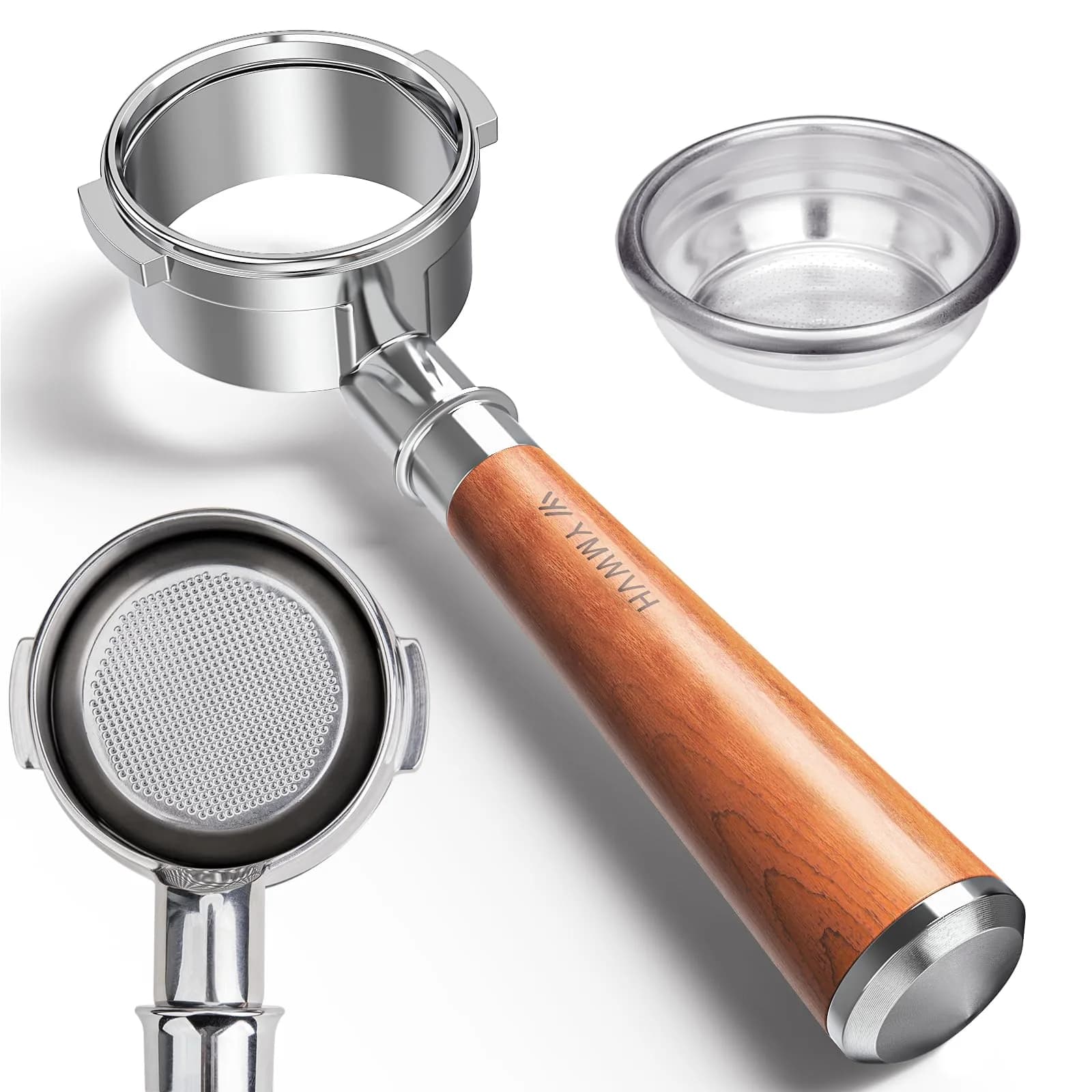 YMWVH 58mm Bottomless Portafilter for Breville Dual Boiler BES980XL/990BS/920XL | Precise Extraction