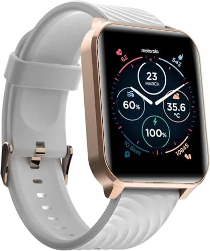 Motorola Moto Watch 70 - Health & Fitness Bluetooth Smartwatch 1.69" LCD Rose Gold | Advanced Health Features thumbnail 9